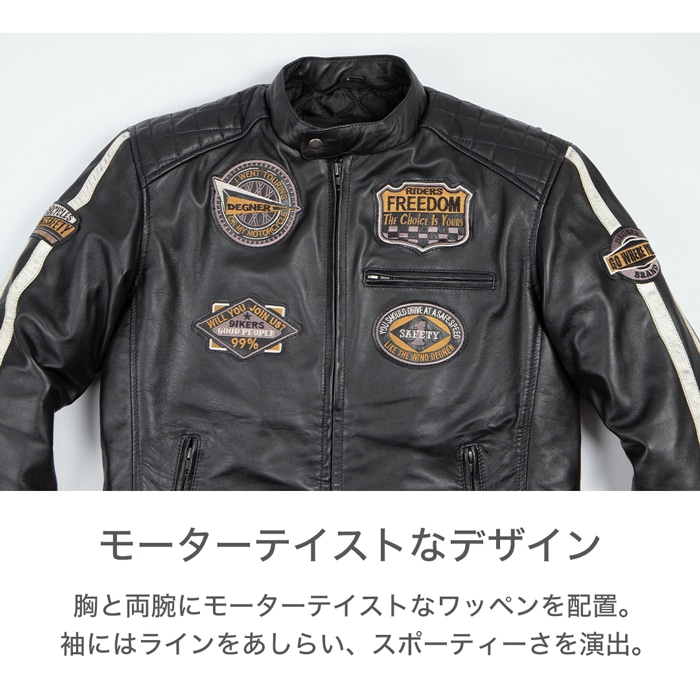 バイク シープレザージャケット[23WJ-6] ウェア,メンズ,ジャケット
