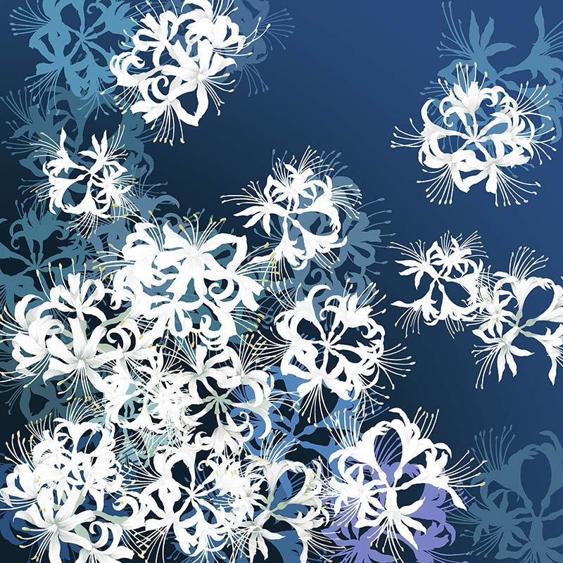 曼珠沙華』（平織70cm） | 超撥水風呂敷『ながれ』 | 【公式】 日本流