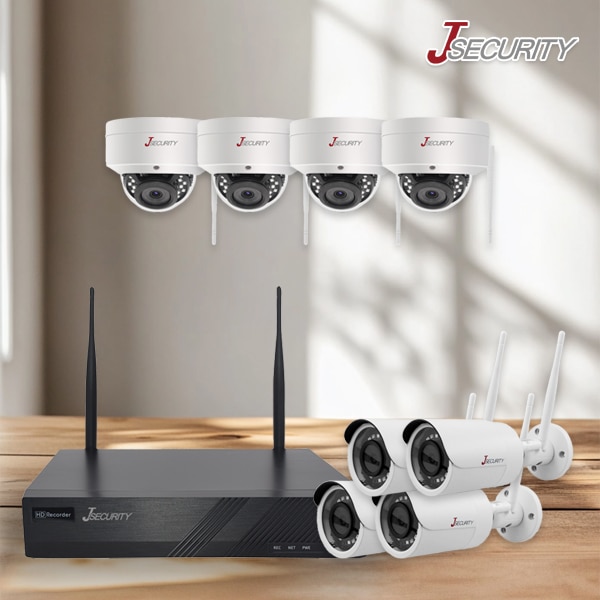 技適】防犯カメラセット ワイヤレス WiFi 無線 屋内屋外 300万画素 1