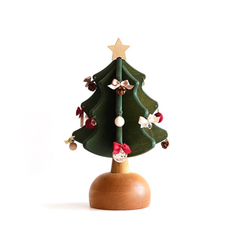 オルゴールツリー・プチ（グリーン）｜[飛騨の家具]オークヴィレッジ