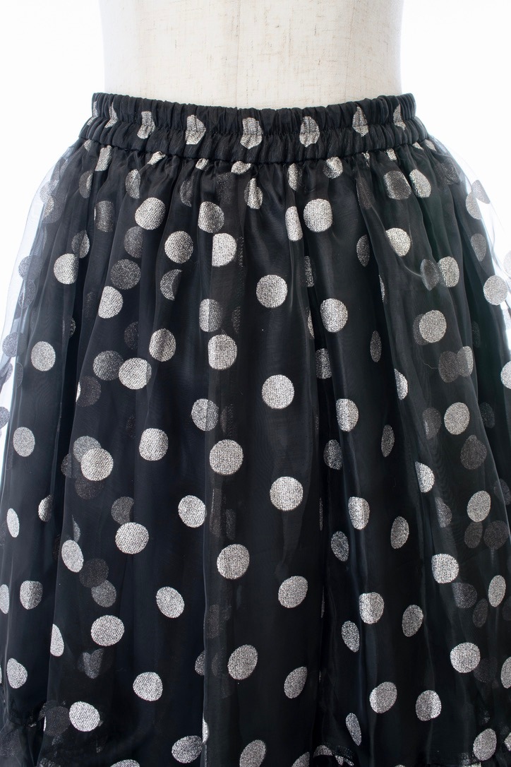 シルバードットオーガンジースカート | BOTTOMS | OBLI