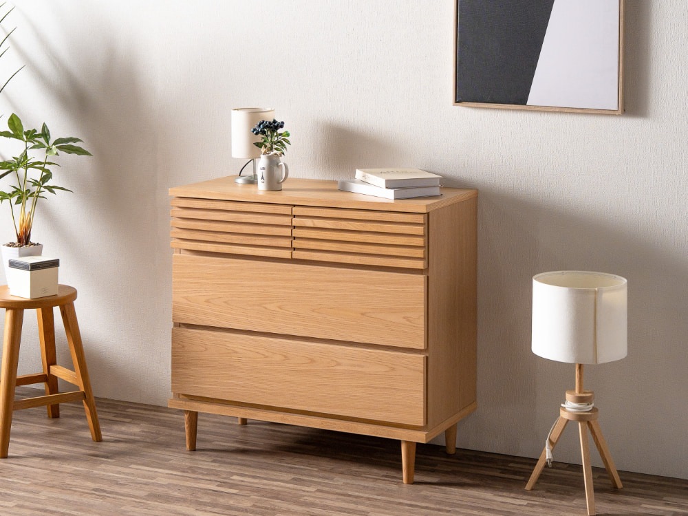 送料無料／ ローチェスト クローゼット・収納家具 整理タンス