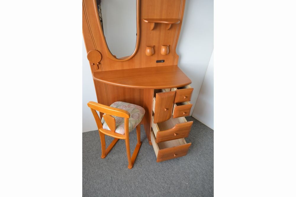 姿見カントリー サクラ色 ドレッサー完成品 カントリー調家具 姿見