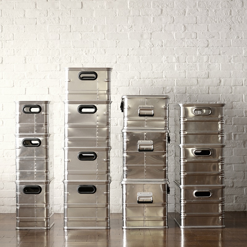 ALPOS ALUMINUM CONTAINER / with Lid - S（47L） | Metal Products