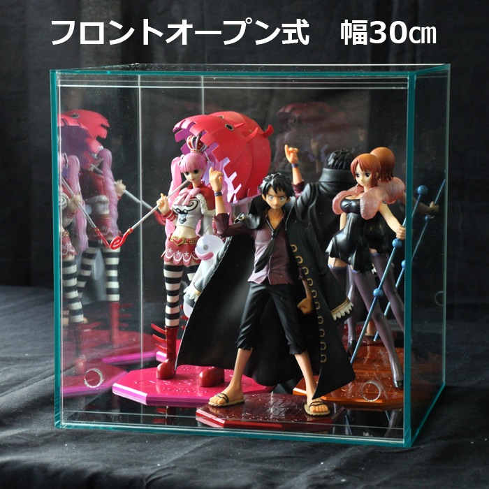 ガラスエッジ 幅30cm 】♪開閉に場所を取らず重ねられる♪フロント