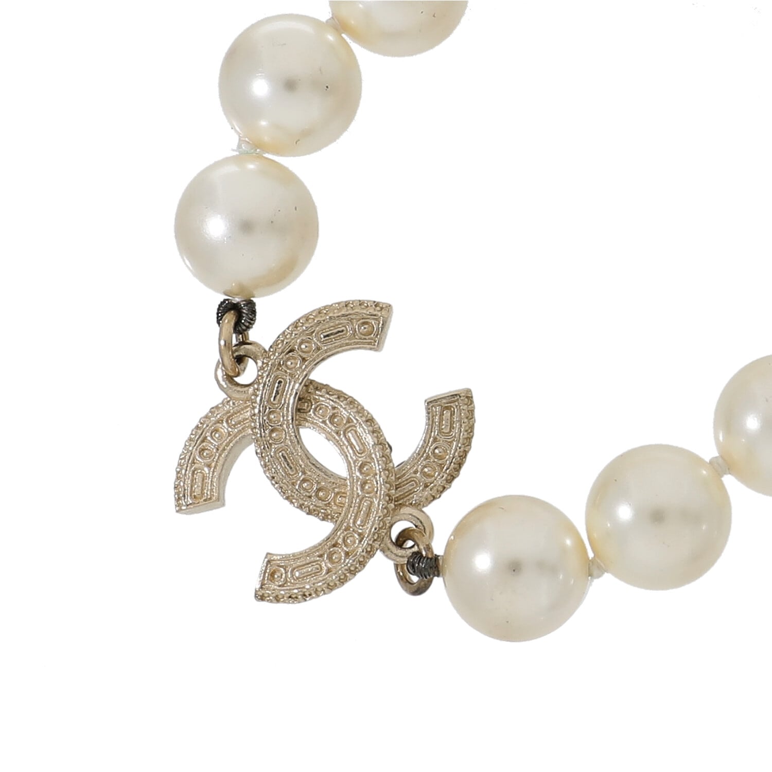 C8328 | [中古]シャネル ココ マーク フェイクパール ネックレス