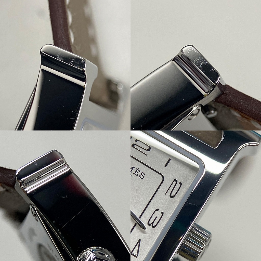 H20173 | [中古]エルメス Hウォッチ ミニ 21mm W403480WW00 / HH1.110