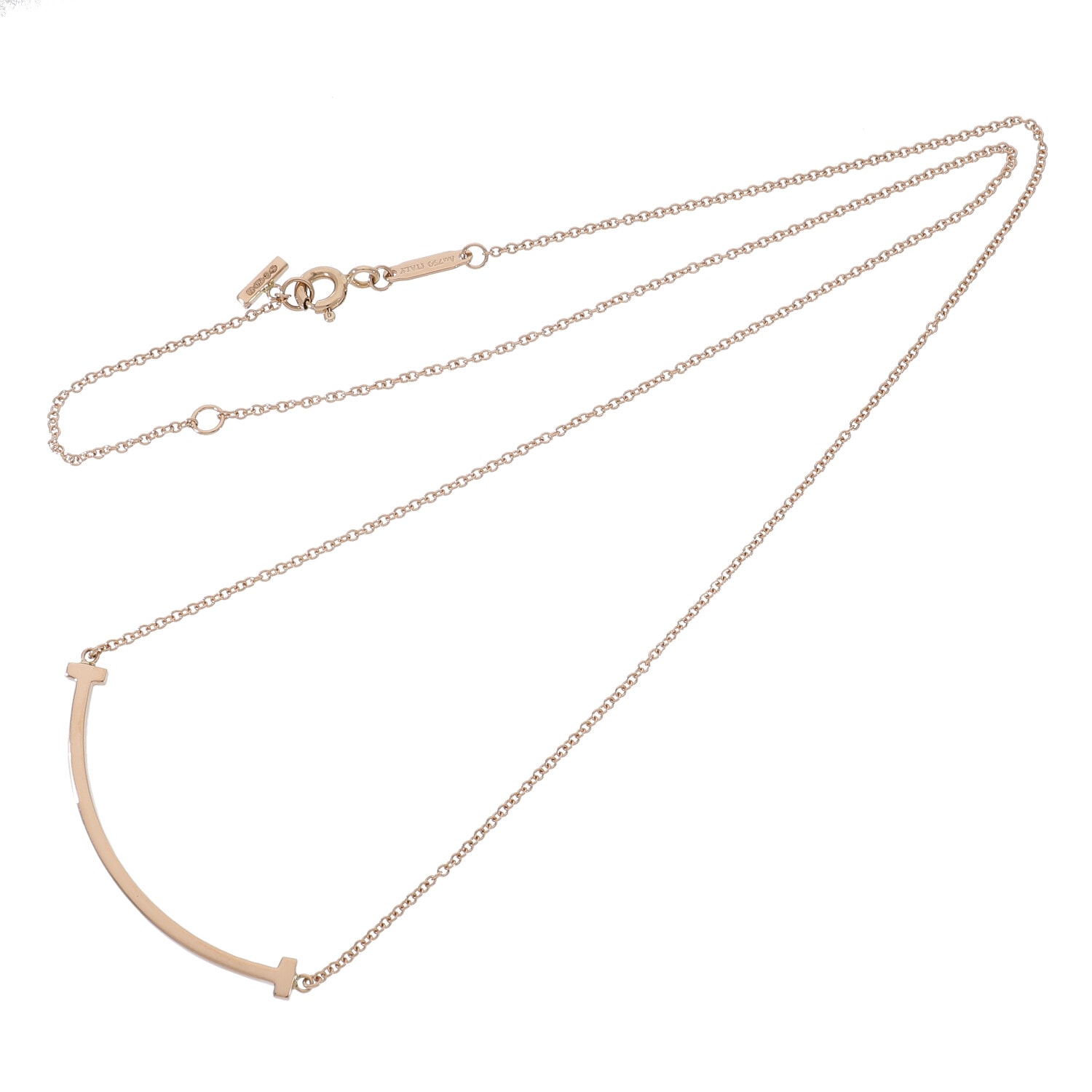 T9070 | [中古]ティファニー Tスマイル ペンダント スモール