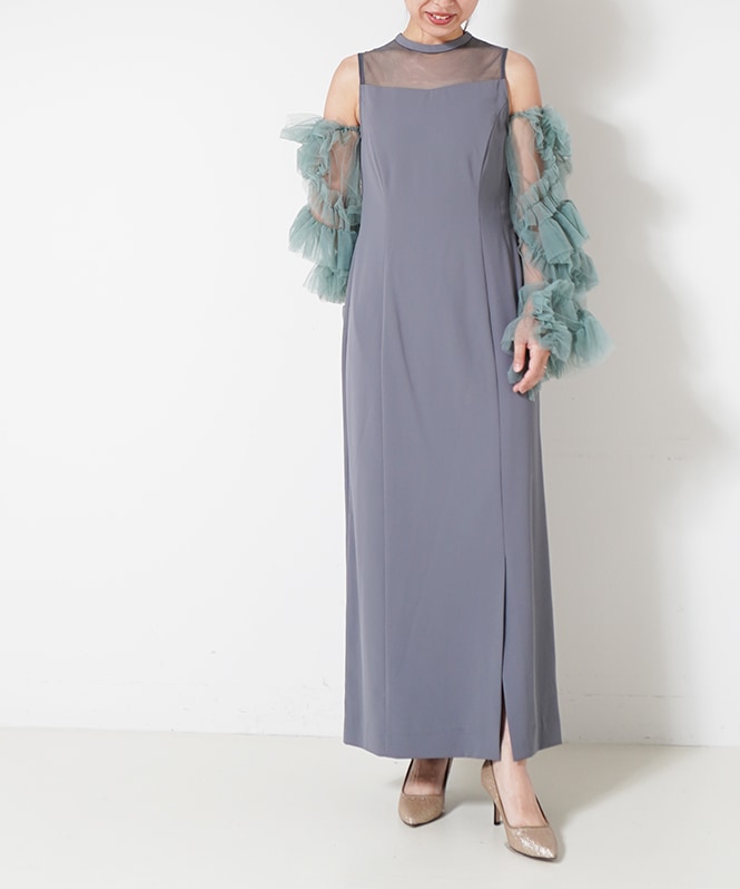 ANDRESD detached sleeve dress