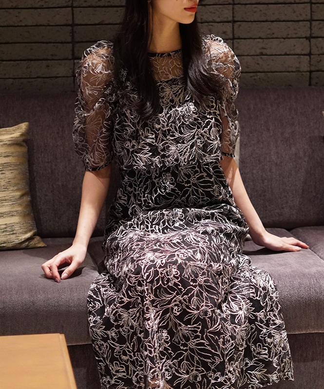 Whole race layered dress | ALL ITEM | ROOM903 online