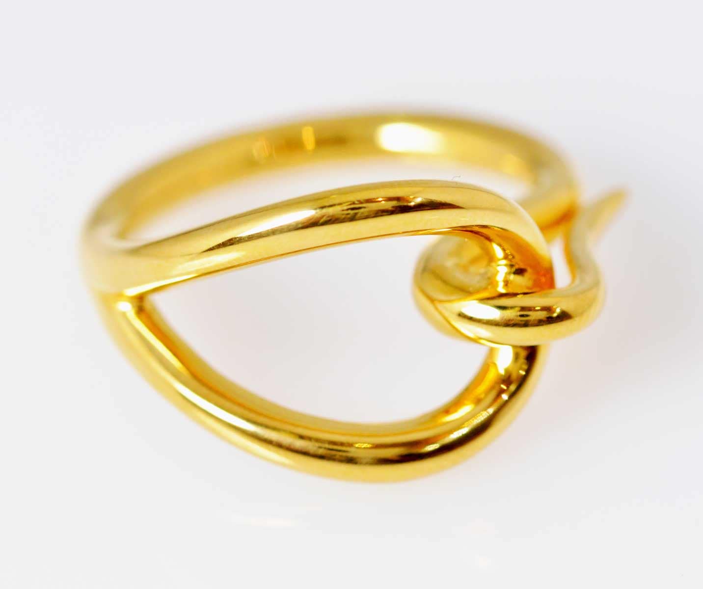 エルメス HERMES スカーフリング ジャンボ ゴールド レディース