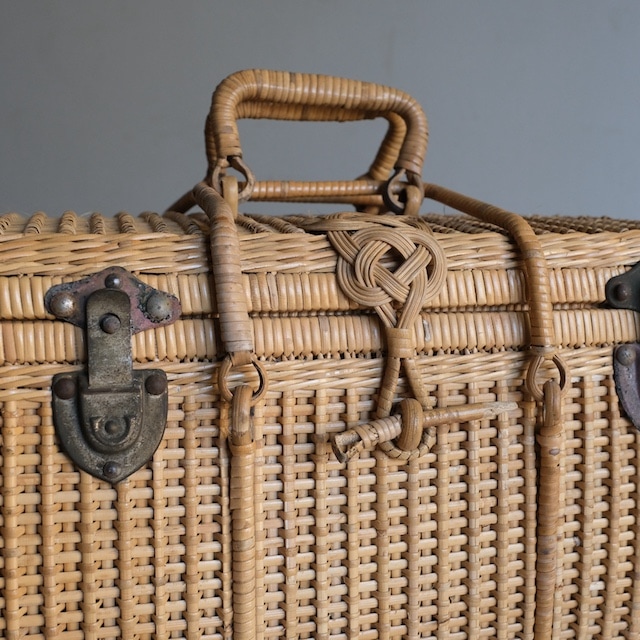 籐の大正バスケット 煎茶籠｜古雑貨,籠 バスケット｜古家具