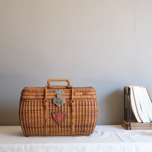 籐の大正バスケット 煎茶籠｜古雑貨,籠 バスケット｜古家具