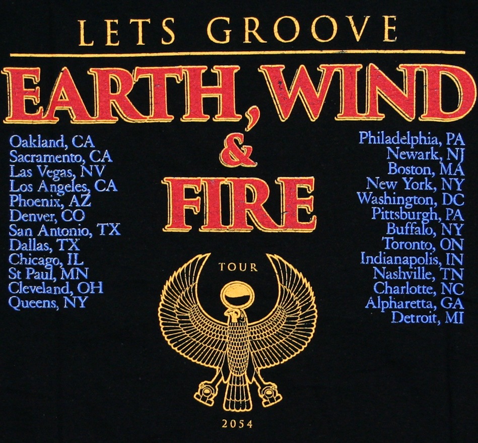 Earth, Wind & Fire / 2054 - The Tour Tee (Black) | Music,E,Earth