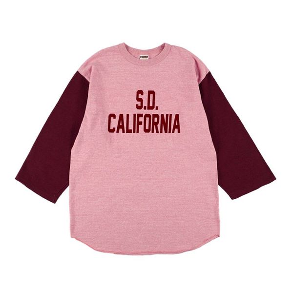 SD US Cotton Script Logo Ringer Long Sleeve T : STANDARD