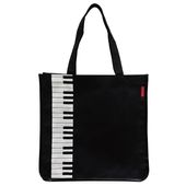レッスンバッグ スクエア トートバッグ ピアノ 鍵盤 大容量 音楽 鞄