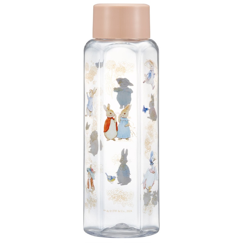 六角形 水筒 プラスチック 350ml ブロー ボトル 大人 キッズ 子供 直