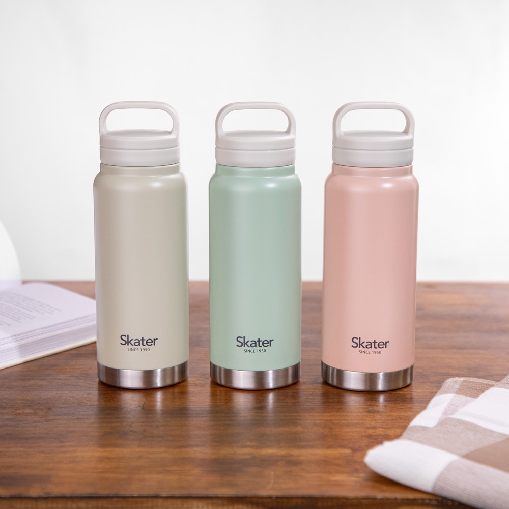 スクリューハンドルマグボトル 500ml くすみカラーグリーン