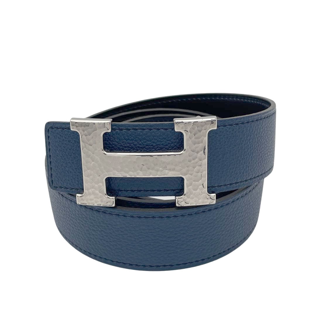 HERMES エルメス Hベルト マルトレ 85 エバーカラー ネイビー/ブラック