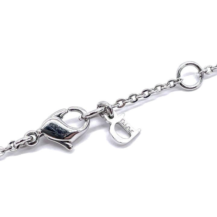 Christian Dior クリスチャンディオール 3連ロゴネックレス ライン