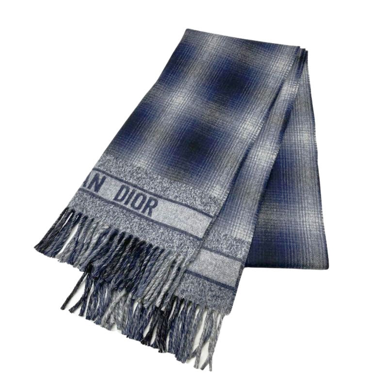 Christian Dior クリスチャンディオール ショール マフラー ウール100