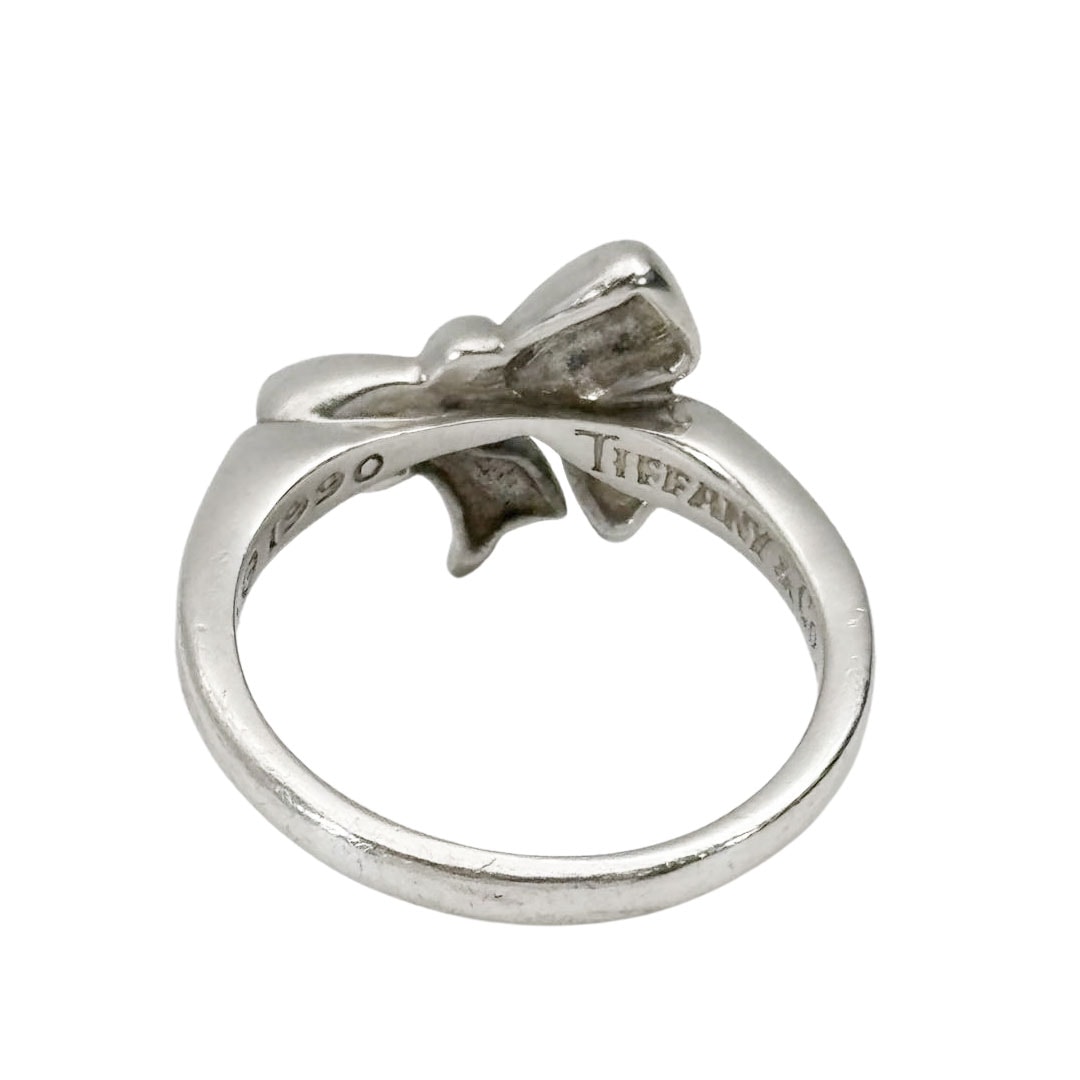 TIFFANY ティファニー リボンモチーフリング 指輪 1990年 925 シルバー
