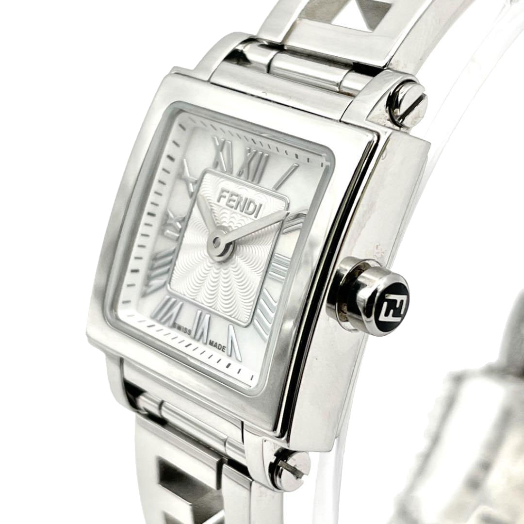 FENDI フェンディ レディース腕時計 クアドロミニ クオーツ シルバー