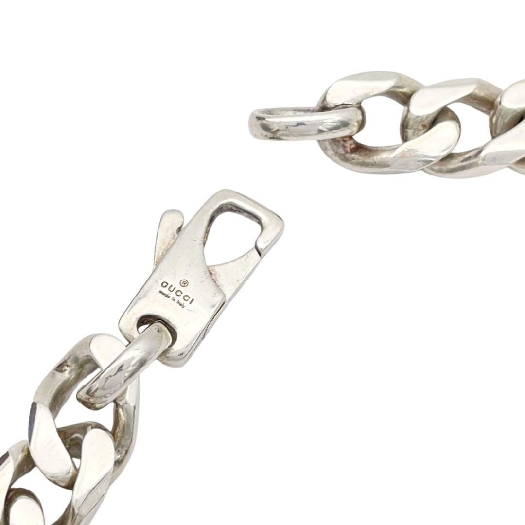 GUCCI グッチ ノットブレスレット 喜平チェーン Ag925 シルバー #18