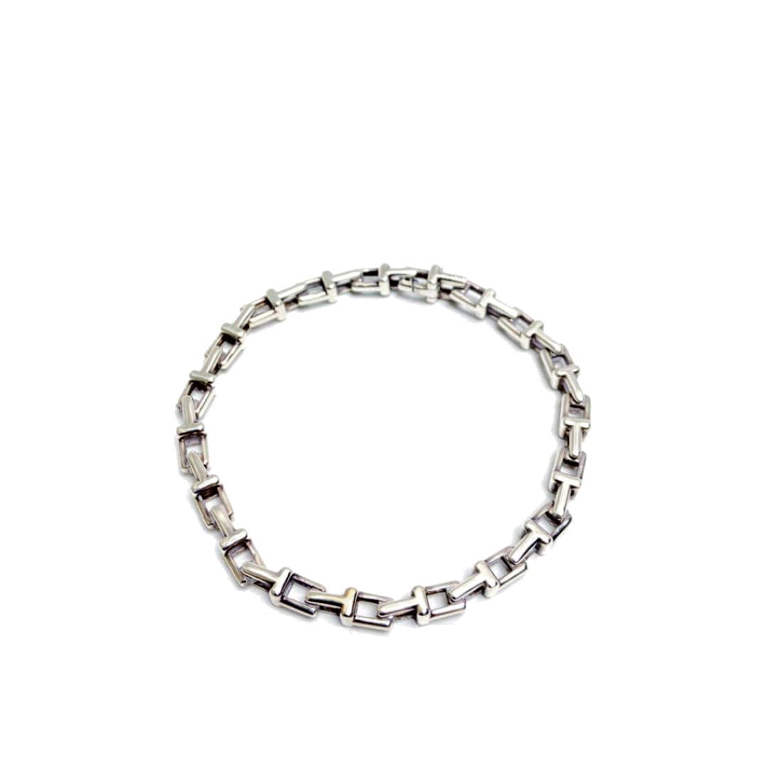 TIFFANY ティファニー Tナロー チェーン ブレスレット ミディアム M