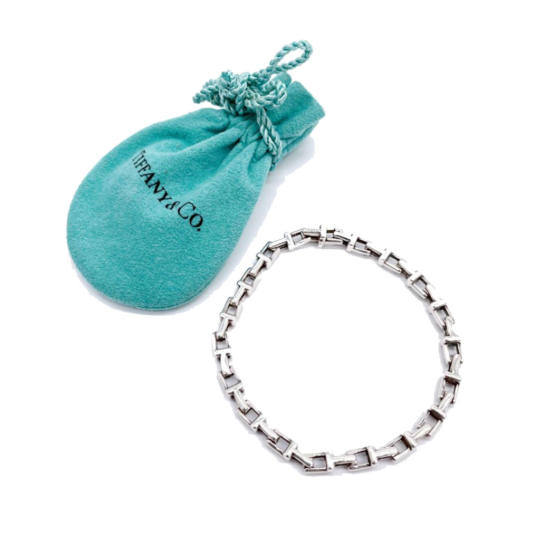 TIFFANY ティファニー Tナロー チェーン ブレスレット ミディアム M