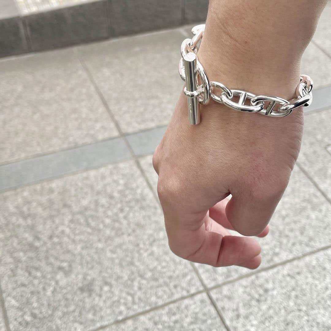 HERMES エルメス ブレスレット シェーヌダンクル GM 14コマ Ag925