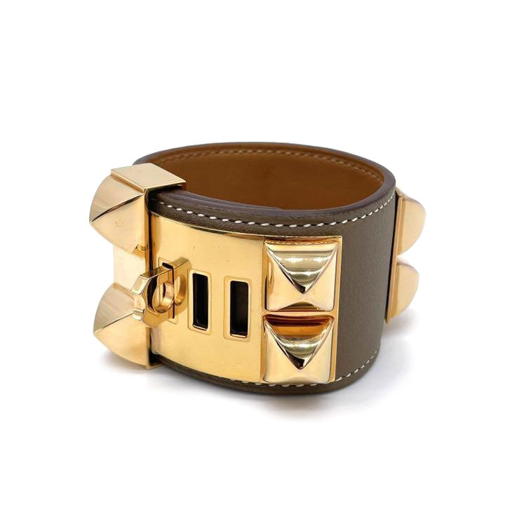 HERMES エルメス レザーブレスレット コリエドシアン T2 スイフト