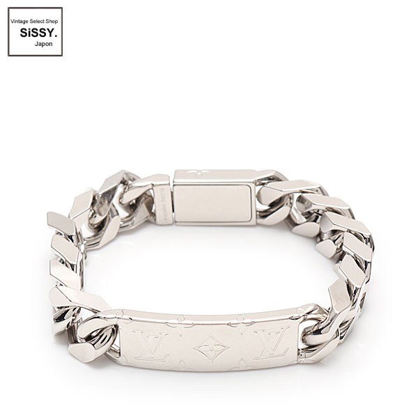 □ルイヴィトン□ モノグラム チェーンブレスレット シルバー 【LOUIS