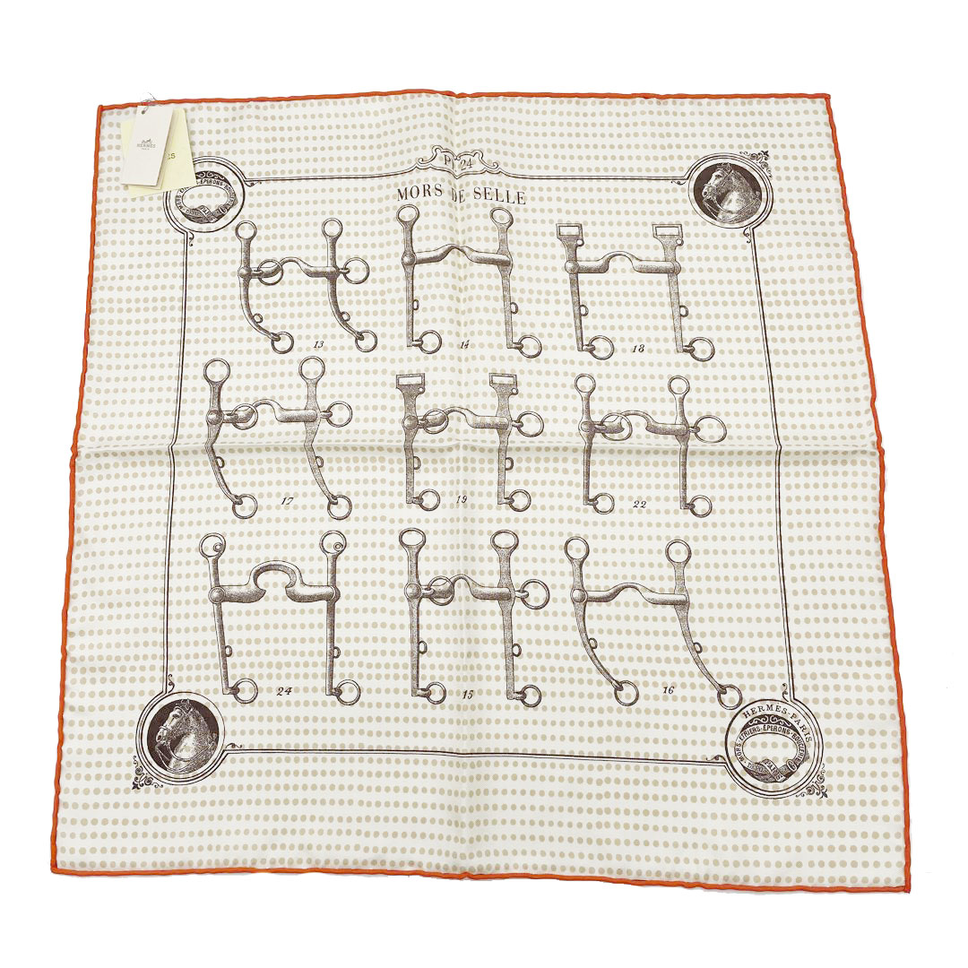 HERMES エルメス スカーフ カレ45 プチカレ ガヴロッシュ 『MORS DE