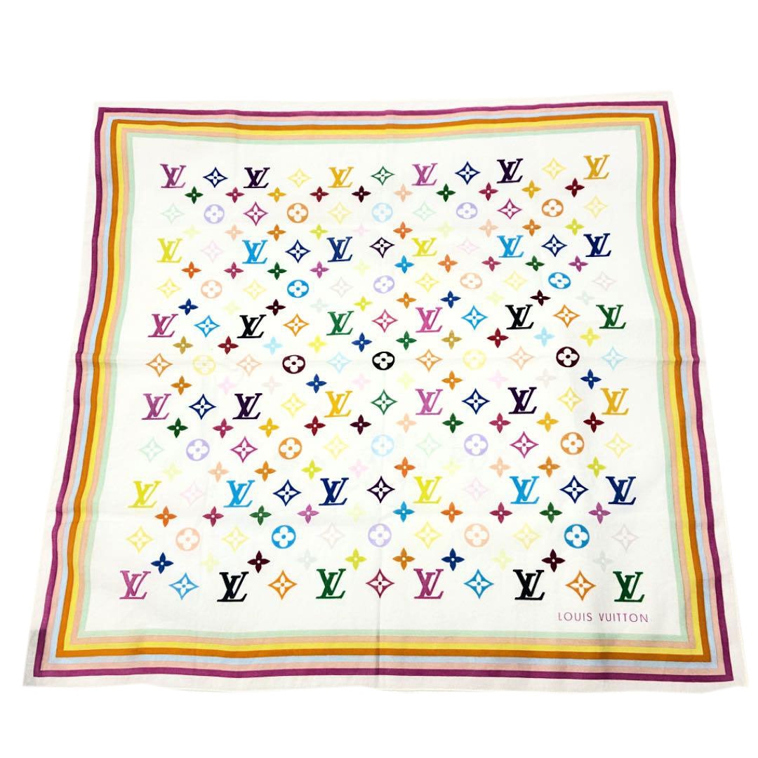 LOUIS VUITTON ルイヴィトン モノグラムマルチカラー ハンカチ