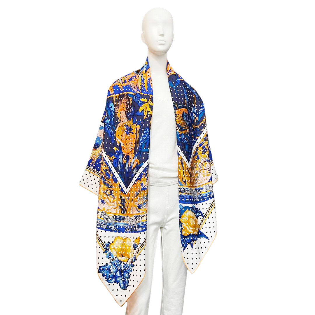 HERMES エルメス スカーフ ショール カレ140『TROPIQUES(トロピカル
