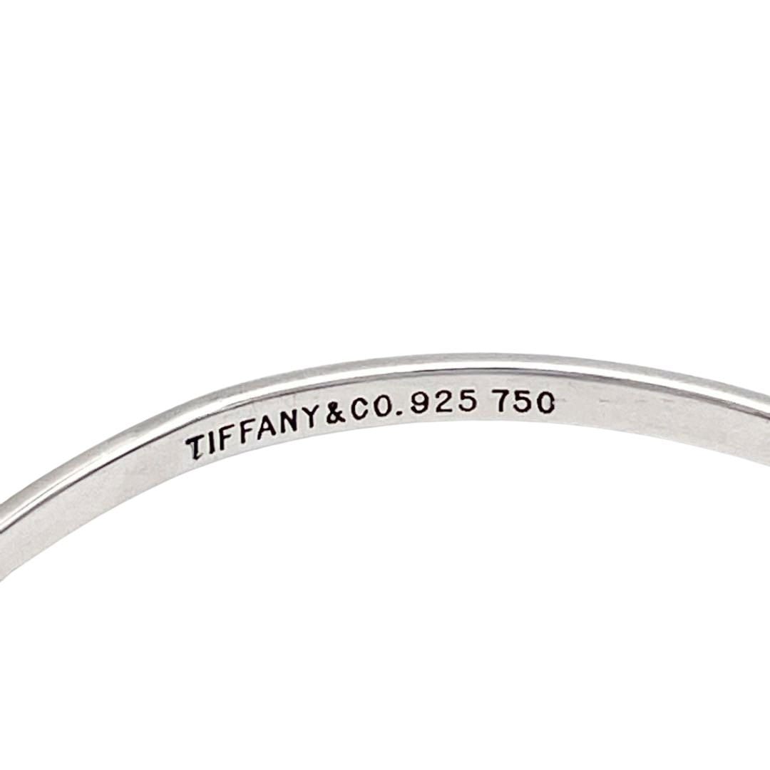 TIFFANY ティファニー フック&アイ バングル 925/750 コンビ シルバー