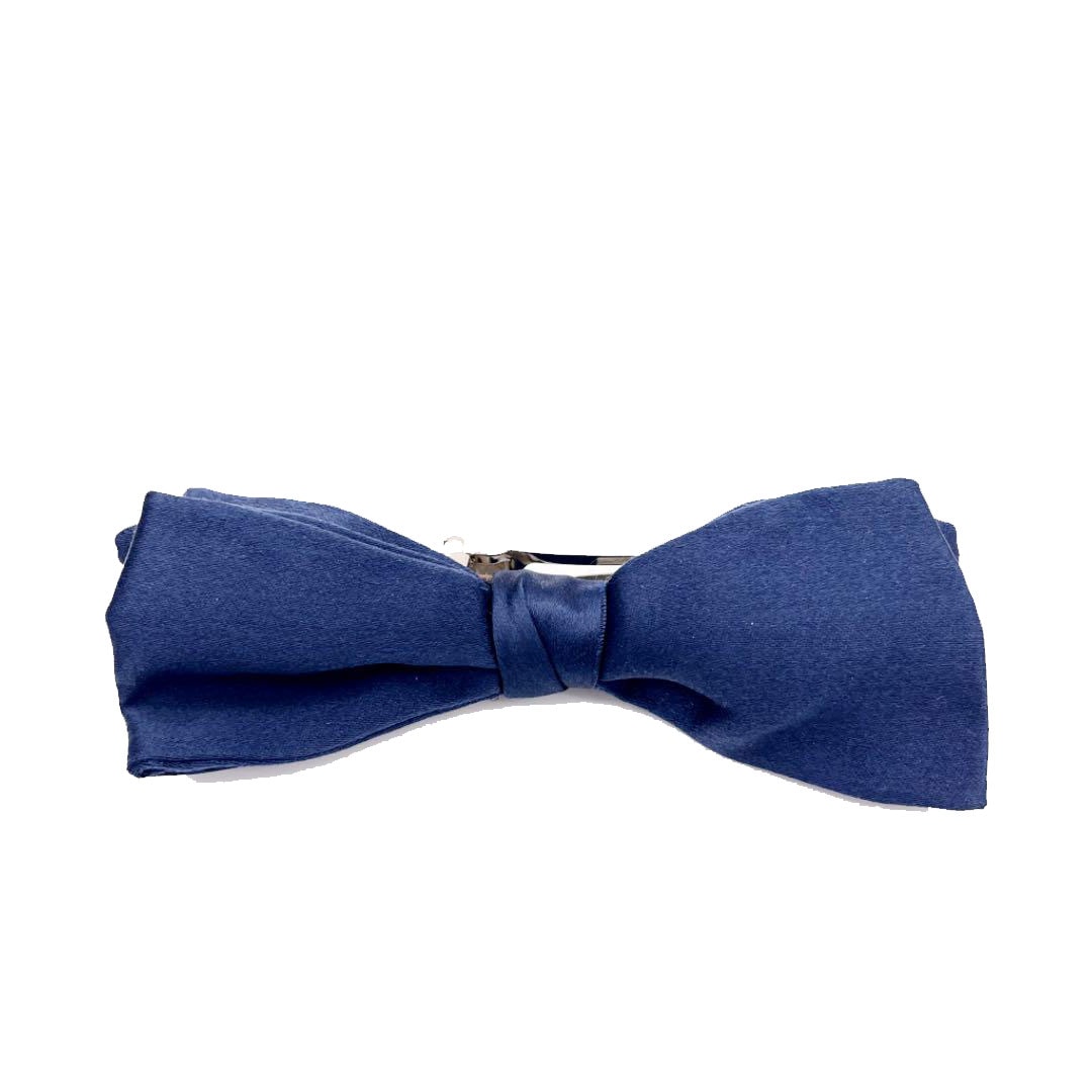 CHANEL シャネル リボンバレッタ シルクサテン ネイビー | 小物