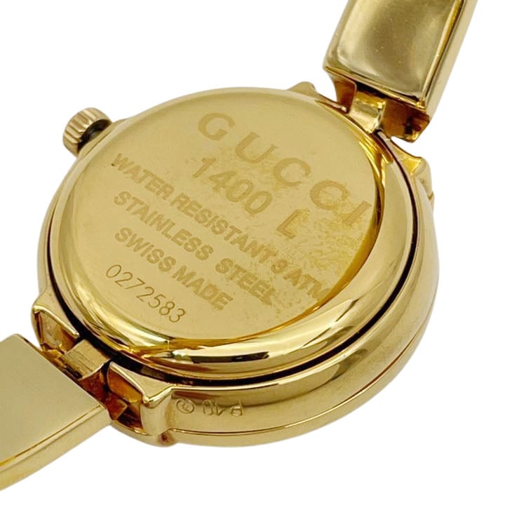 GUCCI グッチ レディース腕時計 バングルウォッチ ゴールド 1400L QZ