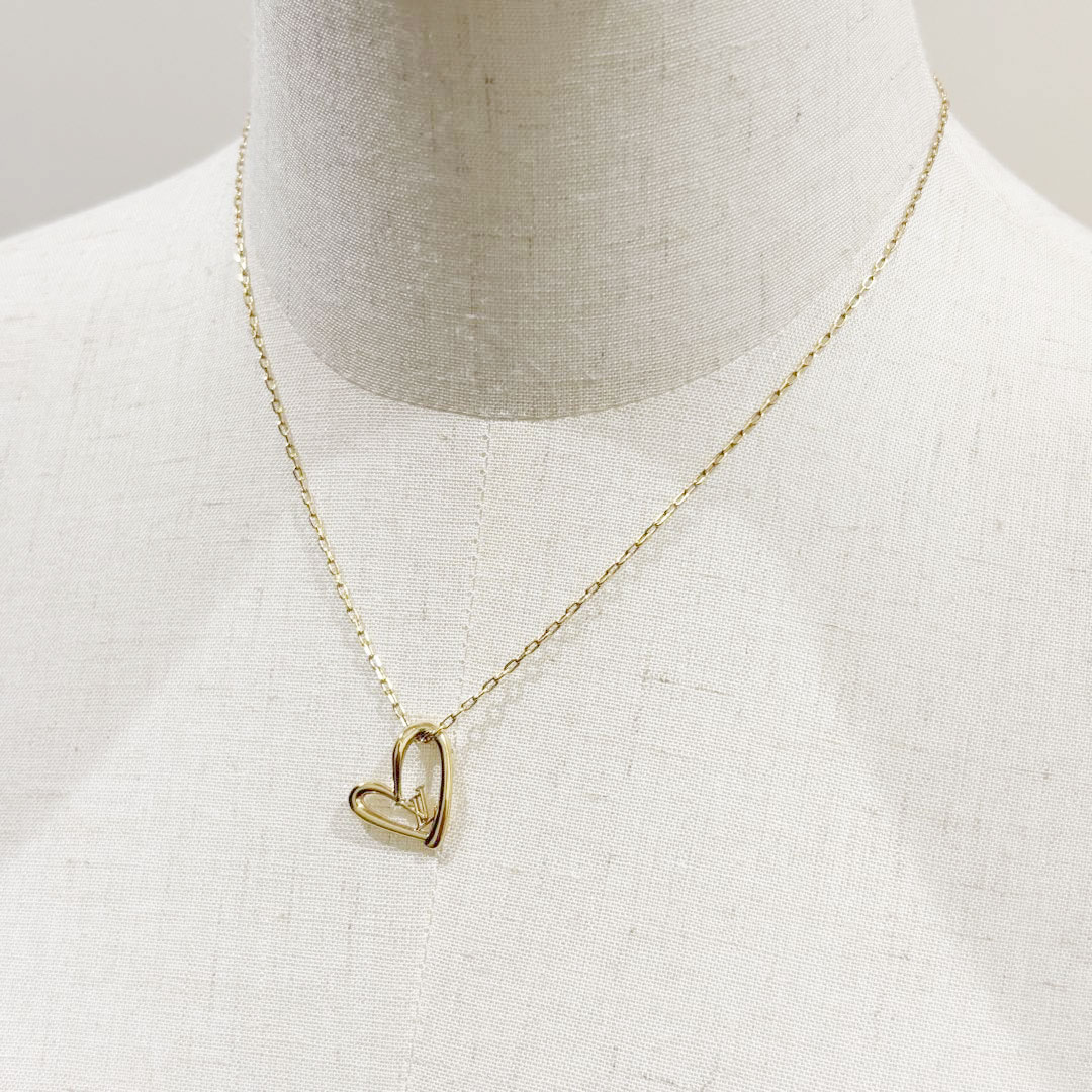 LOUIS VUITTON ルイヴィトン ネックレス コリエ・ハート フォーリン