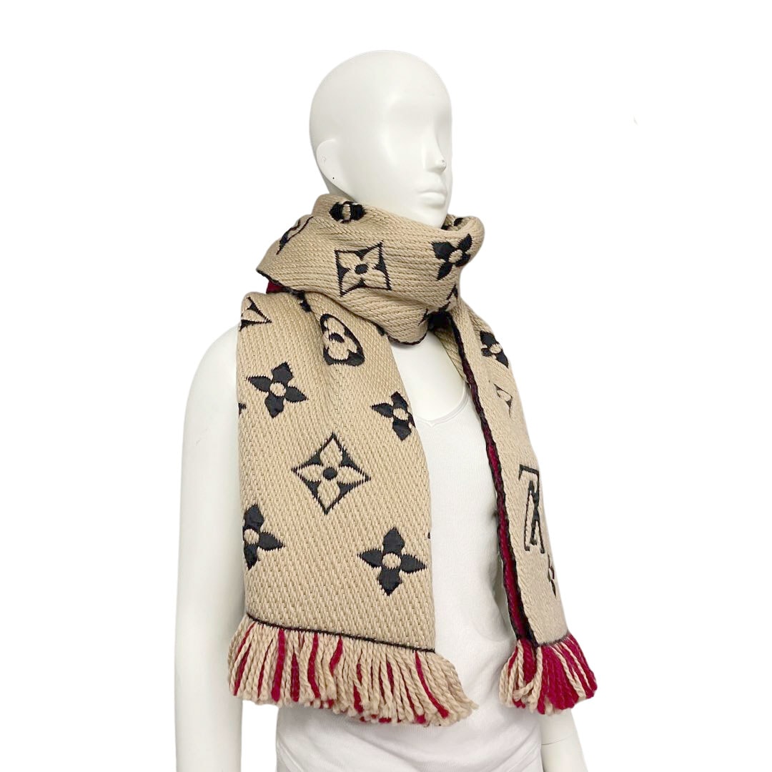 LOUIS VUITTON ルイヴィトン マフラー エシャルプ・ロゴマニア デュオ