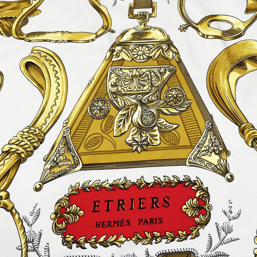 HERMES エルメス スカーフ カレ90 『ETRIERS(鎧・馬具柄)』 シルク