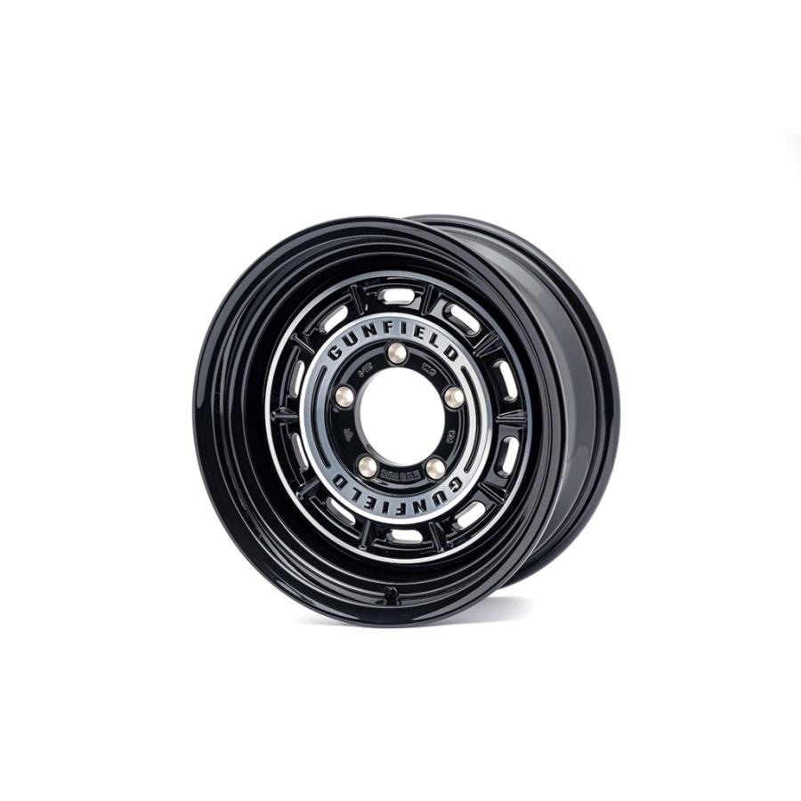 GUNFIELD 16×6.0J±0 ブラックポリッシュ 1本 ジムニーシエラ・ジムニー