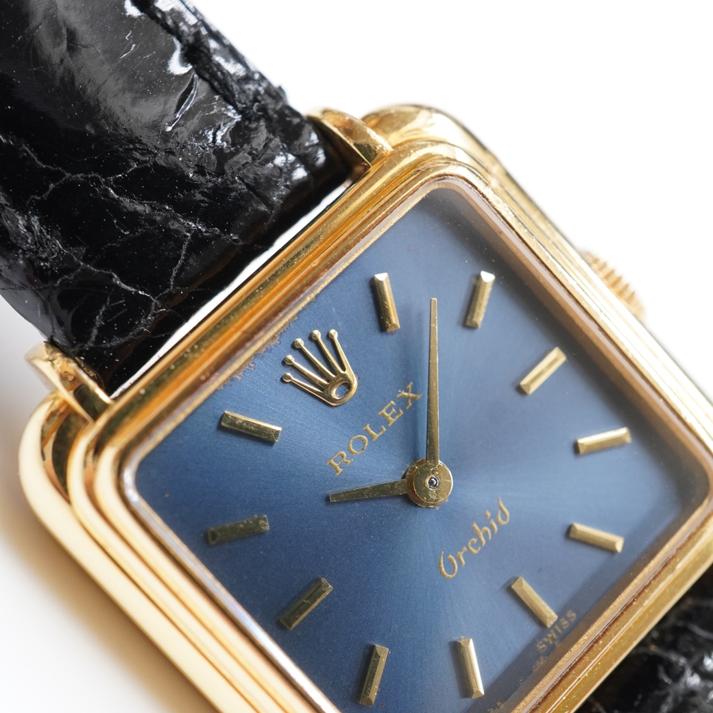 アンティークウォッチ アンティークロレックス Orchid ネイビー