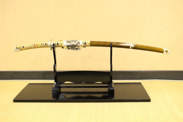 陣太刀 梨子地鞘太刀拵え 中級模造刀仕様 刀袋付｜【公式】模造刀