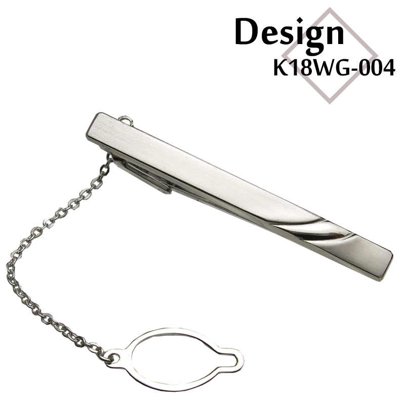 有田焼 K14 ネクタイピン 14金ホワイトゴールド K14WG（14金ホワイト