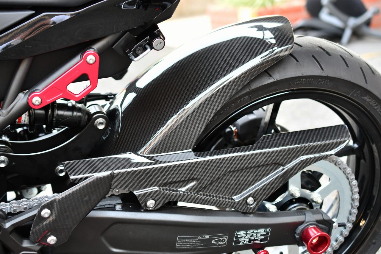 SPEEDRA リアフェンダー ロングタイプ ドライカーボン | KAWASAKI