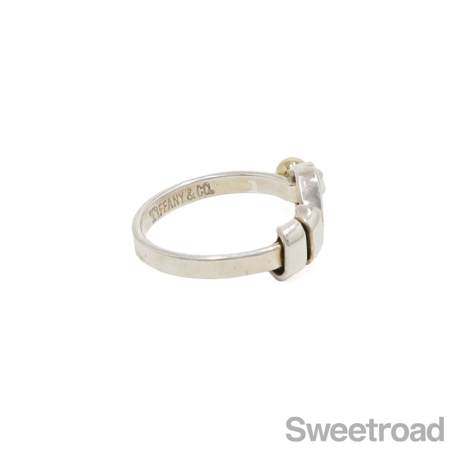 ティファニー フックアンドアイ フラットワイヤーリング 13号