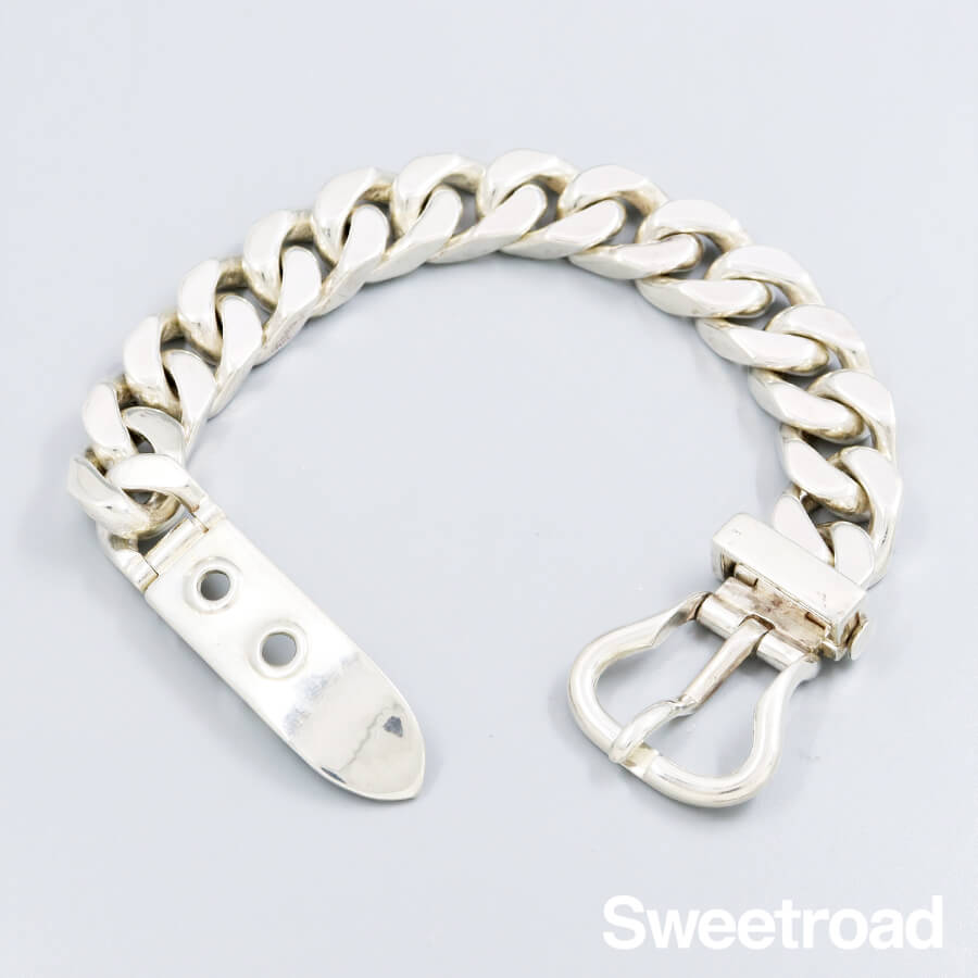 エルメス ブックルセリエ・ブレスレット GM 925シルバー w-28746