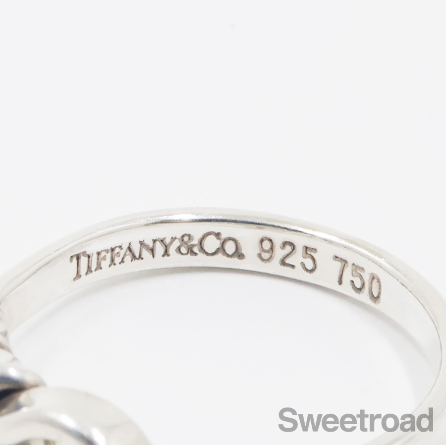 ティファニー フックアンドアイ フラットワイヤーリング 10号